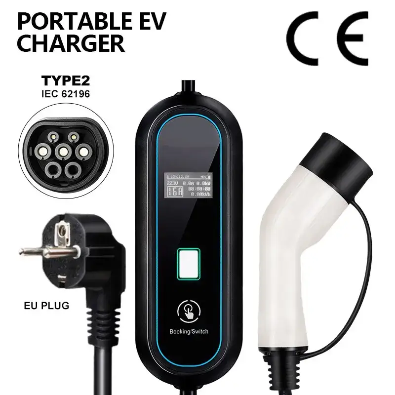 TAYSLA Electric Car Charger Type 2 Charging Cable EV Charging Station Wallbox EVSE Electric Charger for Nissan Leaf Charger 16A